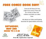Mariposa Library to Celebrate National Free Comic Book Day on Saturday, May 2, 2026