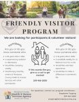 Friendly Visitor Program in Mariposa County Seeks Volunteer Visitors & Senior Participants 65 and Over