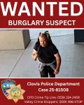 Clovis Police Seek Public’s Help IDing Suspect Wanted for Commercial Burglary Near Herndon & Fowler