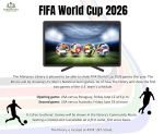 Mariposa Library to Host Free Viewing of FIFA World Cup U.S. Men's National Team Games on June 12 & 19, 2026