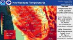 Hot Temperatures This Weekend for California’s Central Valley with High Temps Possibly Hitting 106 Degrees