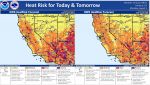 Dangerous Heat Will Continue In The San Joaquin Valley, West Side Hills, Lower Sierra Nevada Foothills, Lake Isabella, and The Kern River Valley Until At Least Wednesday, NWS Reports