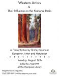 Mariposa Library to Host Presentation on Western Artists and Their Influence on National Parks on Tuesday, August 12, 2025