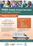 Mariposa County Health & Human Services Announce Free Mobile Dental Van Services Offered on May 5 & 6, 2026