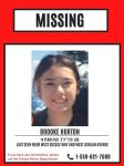 Fresno Police Seek Public’s Help Locating Missing Teen Brooke Horton, Last Seen Near West Sussex Way