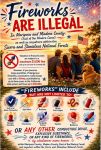 CAL FIRE Reminds Everyone No Fireworks Allowed in Mariposa County and All Areas East of the Madera Canal in Madera County