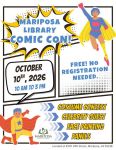 Mariposa Library to Host Second Annual Comic Con on Saturday, October 10, 2026