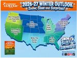 Farmers Almanac Winter Weather Forecast for Winter 2026-2027 Finds Rain or Mixed Precipitation With Mild Temperatures for California and Snow, Sleet and Suprises for Eastern USA