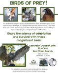 Red Cloud Library to Host Presentation on Birds of Prey in Coulterville on Saturday, October 24, 2026