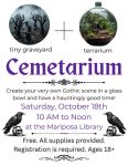Mariposa Library to Host a Free Cemetarium Workshop on Saturday, October 18, 2025