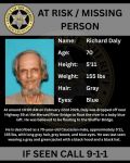 Merced County Sheriff Seeks Public’s Help Locating At-Risk Missing Person Richard Daly, Last Seen Near Merced River Bridge
