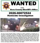 Kern County Sheriff Seeks Public’s Help IDing Suspect Wanted in Bakersfield Double Homicide