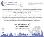 Mariposa Library Hosts International Observe the Moon Night on Saturday, September 19, 2026
