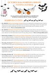 Mariposa County Library Calendar of Events for October 2026
