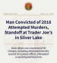 Man Convicted of 2018 Attempted Murders of His Grandmother and Girlfriend, and Standoff at Trader Joe’s in Silver Lake