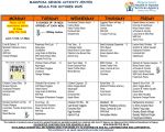 Mariposa County Senior Menu & Activities for October 2025