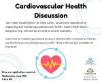Mariposa Library Hosts Cardiovascular Health Discussion with Dr. Mimi Carter and Nurse Margarita King on Wednesday, June 17, 2026