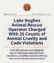 Lake Hughes Animal Rescue Operator Charged with 35 Counts of Animal Cruelty and Code Violations