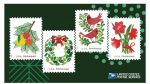 Postal Service Says New Holiday Stamps Deliver Cheer