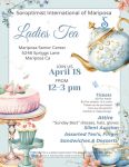 Soroptimist to Host Ladies Tea Fundraiser at Mariposa Senior Center on Saturday, April 18, 2026