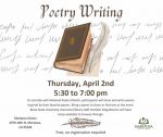 Mariposa County Library to Host a Poetry Writing Event on Thursday, April 2, 2026