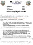 Mariposa County Planning Commission Meeting Agenda for Friday, May 8, 2026