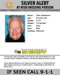 Placer County Sheriff Issues a Silver Alert for At-Risk Missing 83-Year-Old John Liebhauser, Last Seen in Colfax