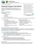 Sierra National Forest Officials Releases Grazing Program Fact Sheet
