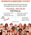 Mariposa Library Hosts Women's History Month Celebration on Tuesday, March 24, 2026