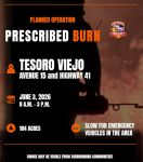CAL FIRE Announces Tesoro Viejo Prescribed Burn Planned in Eastern Madera County on June 3, 2026