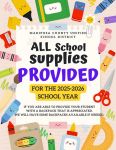 Mariposa County Unified School District Announce School Supplies will be Provided for the 2025-2026 School Year