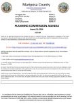 Mariposa County Planning Commission Meeting Agenda for Friday, August 21, 2026