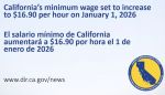 California’s Minimum Wage Set To Increase To $16.90 Per Hour On January 1, 2026,  Increase In The Minimum Wage Also Affects Exempt Employees