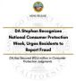 San Diego County DA Recognizes National Consumer Protection Week March 1-7, Urges Residents to Report Fraud