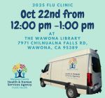 Upcoming Flu Vaccine Clinic to be Held at Wawona Library on Wednesday, October 22, 2025