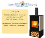 Mariposa County Senior Wood Distribution Program to Resume at Senior Center on Monday, November 17, 2025
