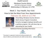 Mariposa Library Health Literacy Program: Your Health, Your Visit - How to Get the Most from Your Appointments on February 18, 2026