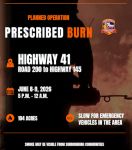 CAL FIRE Announces Hwy. 41 Prescribed Burn Planned in Eastern Madera County on June 8 & 9, 2026