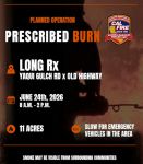 CAL FIRE Announces Mariposa Prescribed Burn Planned Near Yaqui Gulch and Old Highway on Wednesday, June 24, 2026