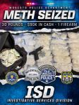 Modesto Police Arrest Suspect for Trafficking Drugs; Over 30 Pounds of Meth, a Gun, and $90,000 in Cash Seized